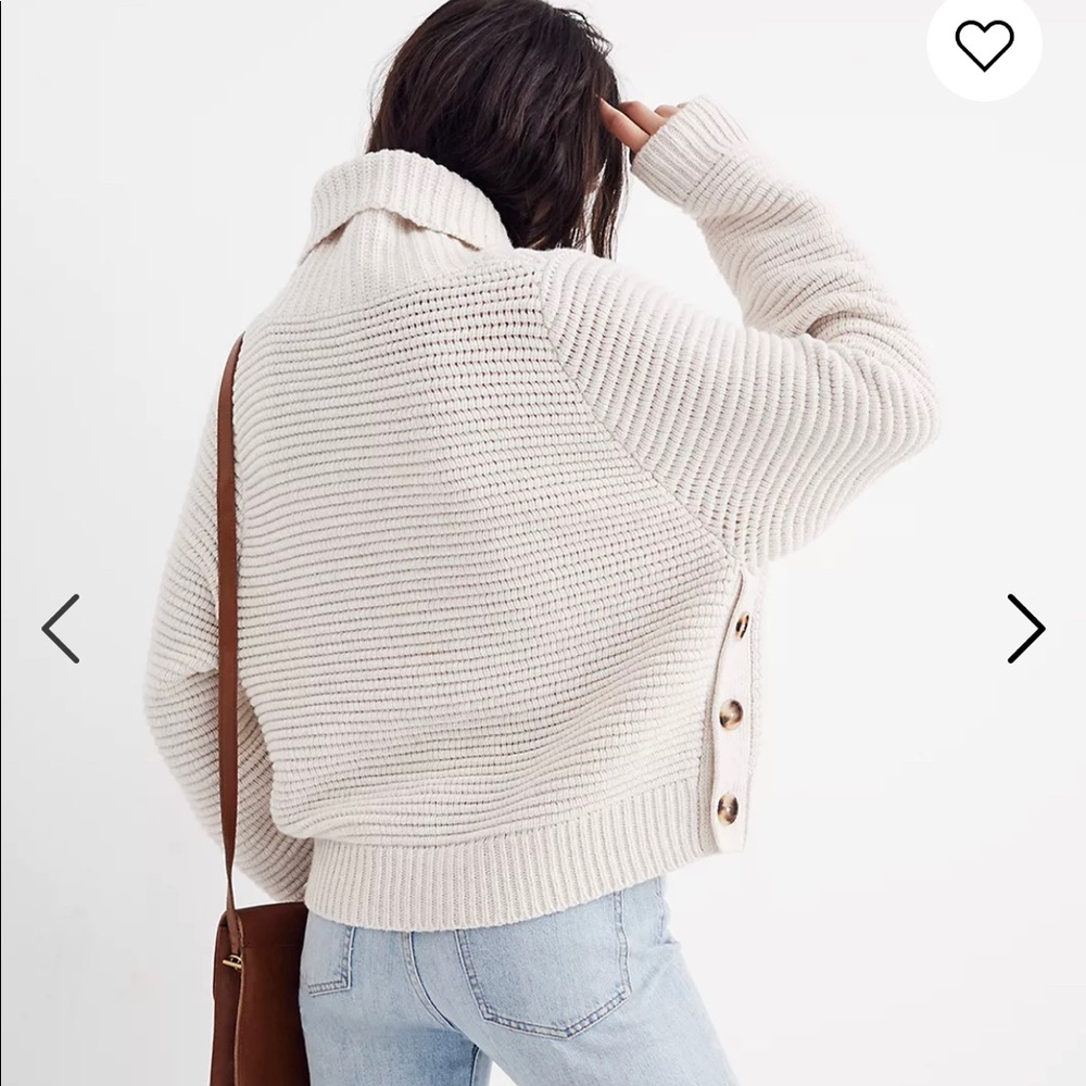 Madewell Side Button Turtleneck Sweater